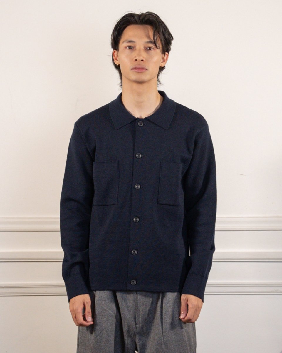 Milano Knit Shirt - Navy