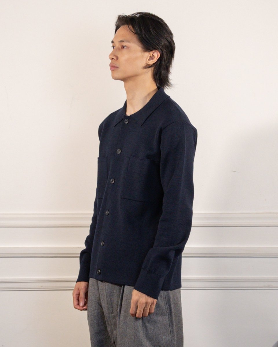 Milano Knit Shirt - Navy