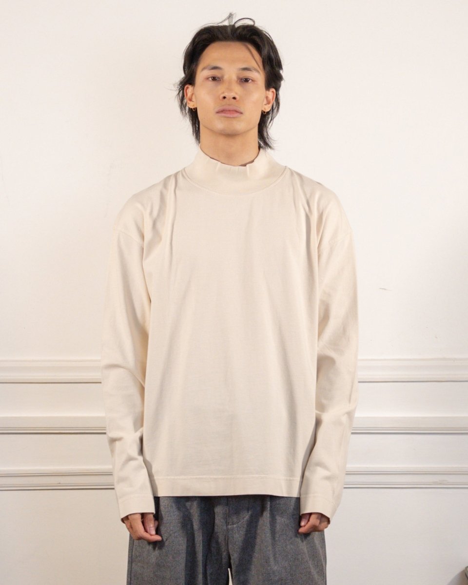 Nest Mock Neck T-shirt - Off-White