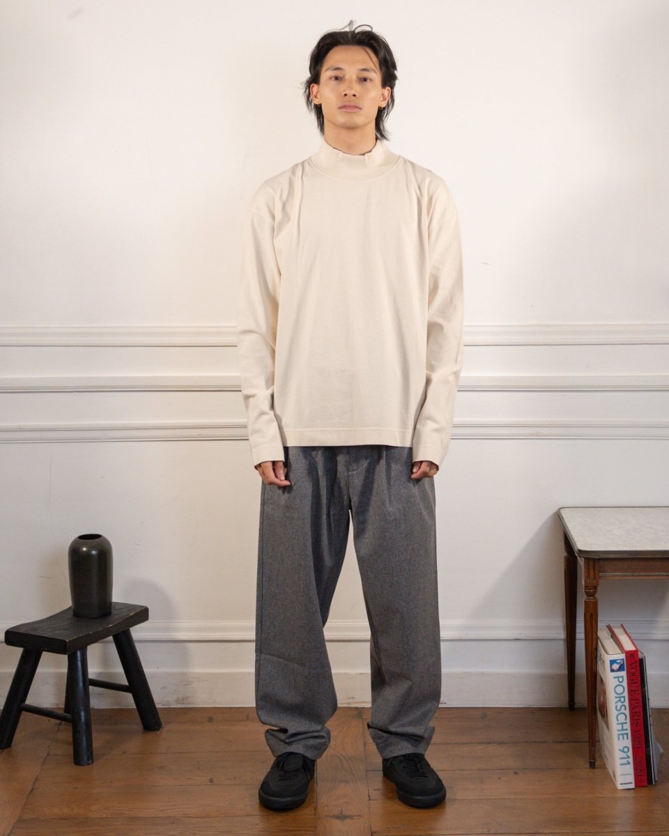 Nest Mock Neck T-shirt - Off-White