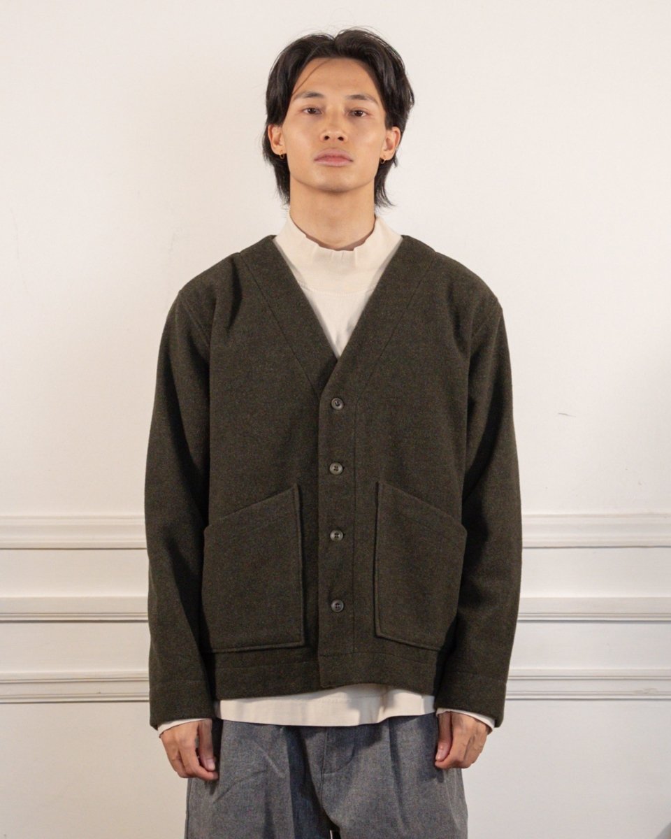 Manager Wool Jacket - Dark Green Mel