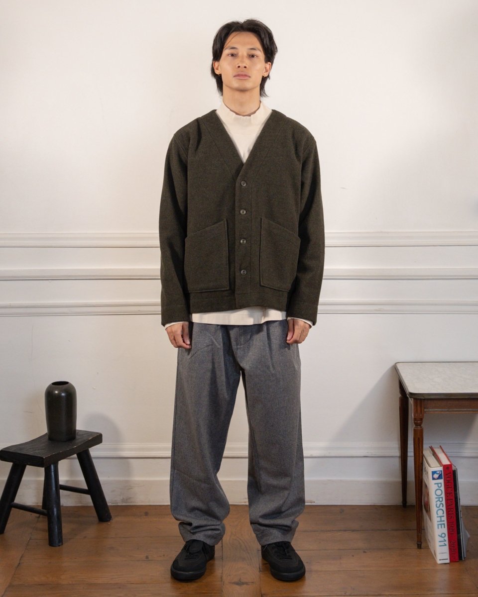 Manager Wool Jacket - Dark Green Mel