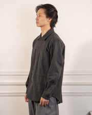 Delivery Wool Overshirt - Dark Grey Mel