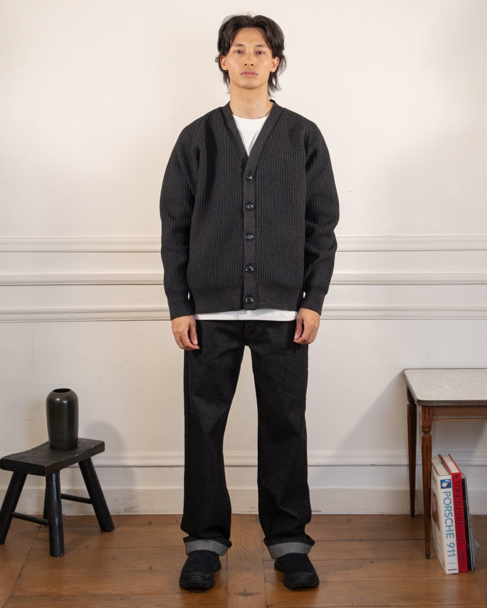 5G Knit Cardigan - Black