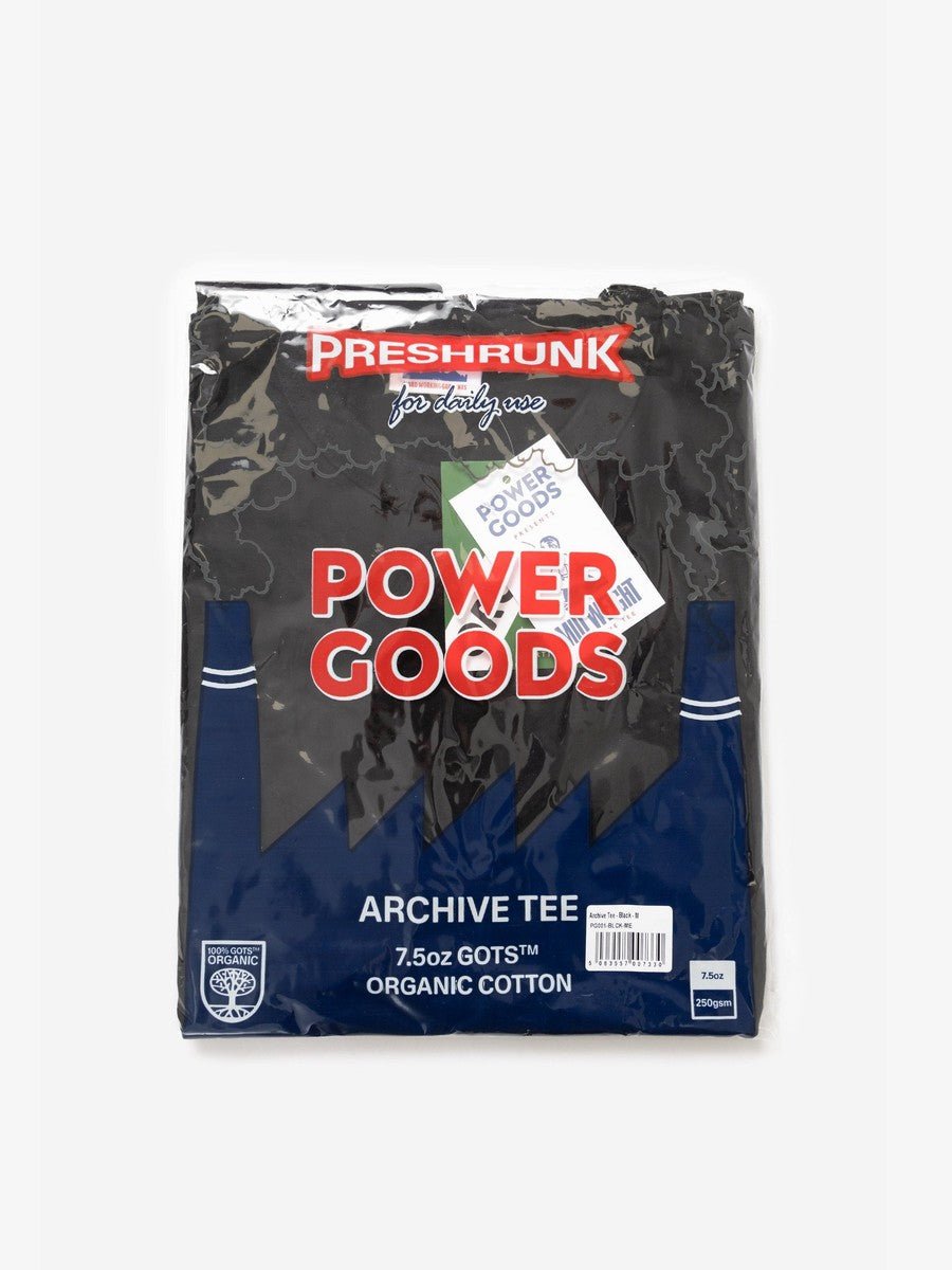 Archive T-Shirt Power Goods black, packaging Power Goods