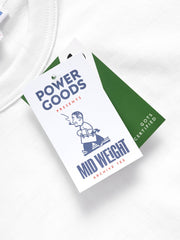 Archive T-Shirt Power Goods white, hangtag Mid Weight