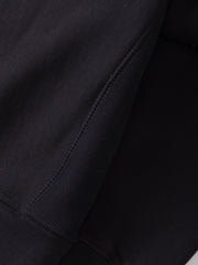 Super Weight Crewneck Power Goods black, détail côtes latérales