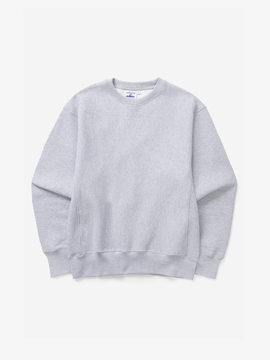 Super Weight Crewneck Power Goods heather grey, vue de face