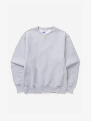Super Weight Crewneck Power Goods heather grey, vue de face