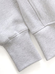 Super Weight Crewneck Power Goods heather grey, détail poignet