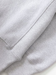 Super Weight Crewneck Power Goods heather grey, détail côtes latérales