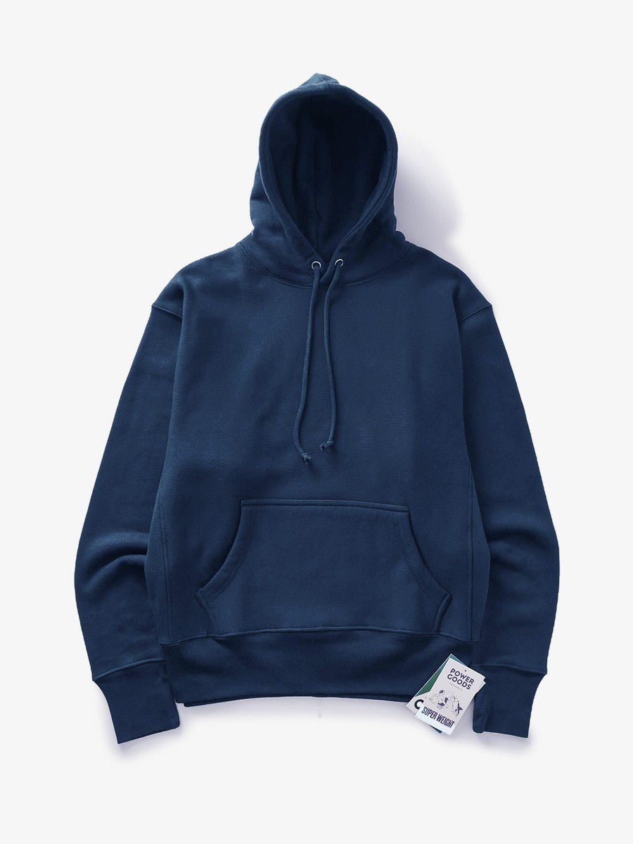 Super Weight Hoodie Power Goods navy, vue de face