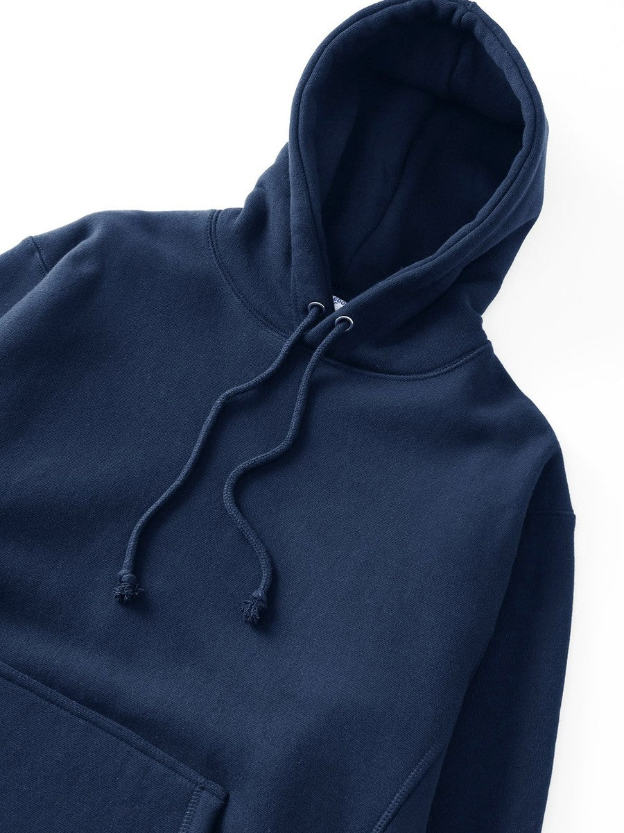 Super Weight Hoodie Power Goods navy, détail capuche