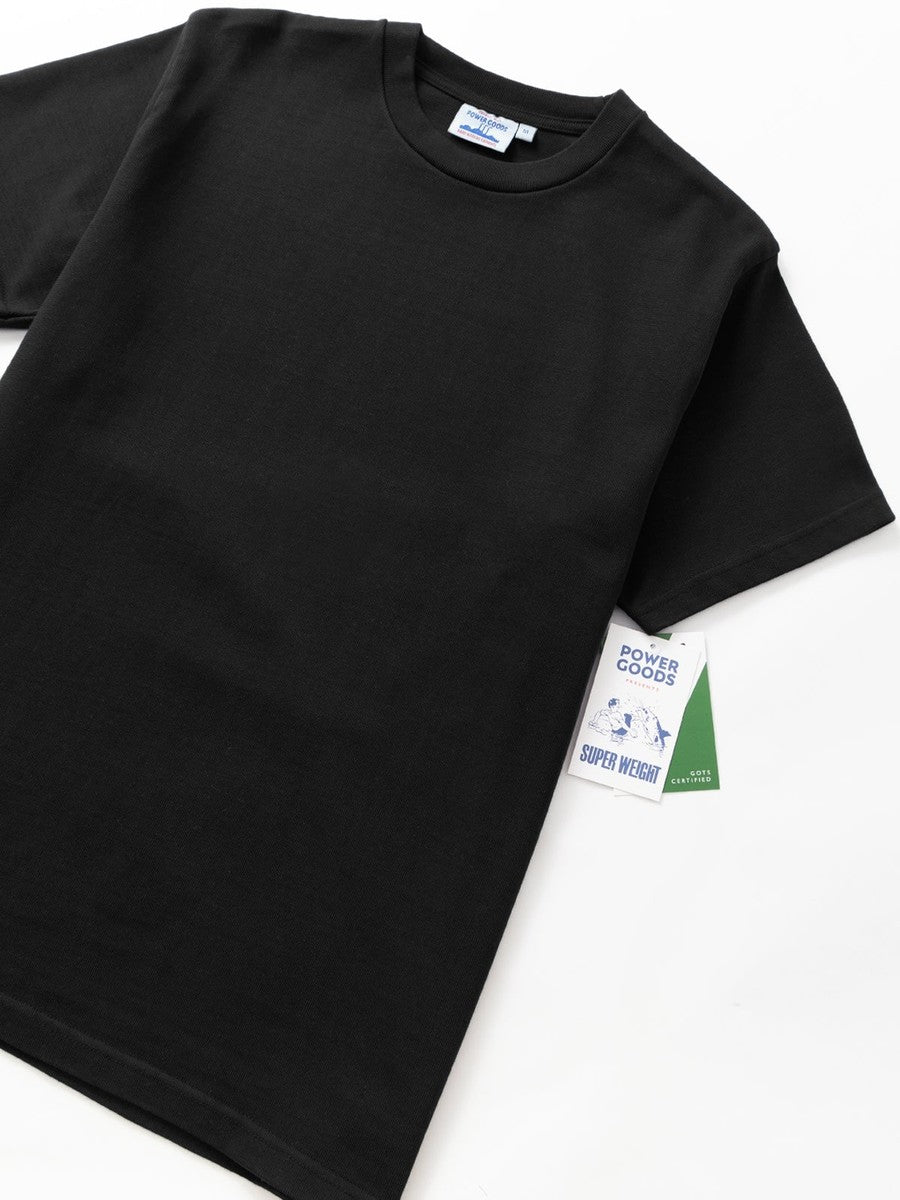 Super Weight T-Shirt Power Goods black, vue à plat