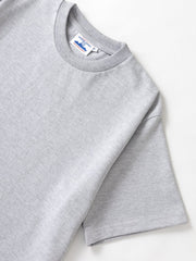 Super Weight T-Shirt Power Goods heather grey, détail encolure