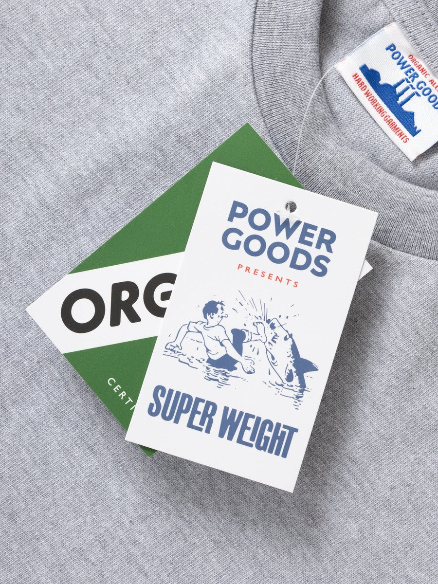 Super Weight T-Shirt Power Goods heather grey, hangtag Super Weight