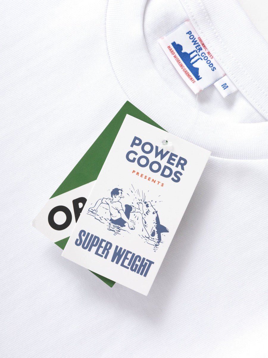 Super Weight T-Shirt Power Goods white, hangtag Super Weight