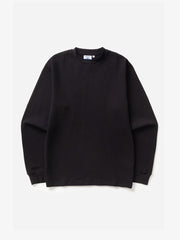 Thermal Waffle Long Sleeve Tee Power Goods black, vue de face