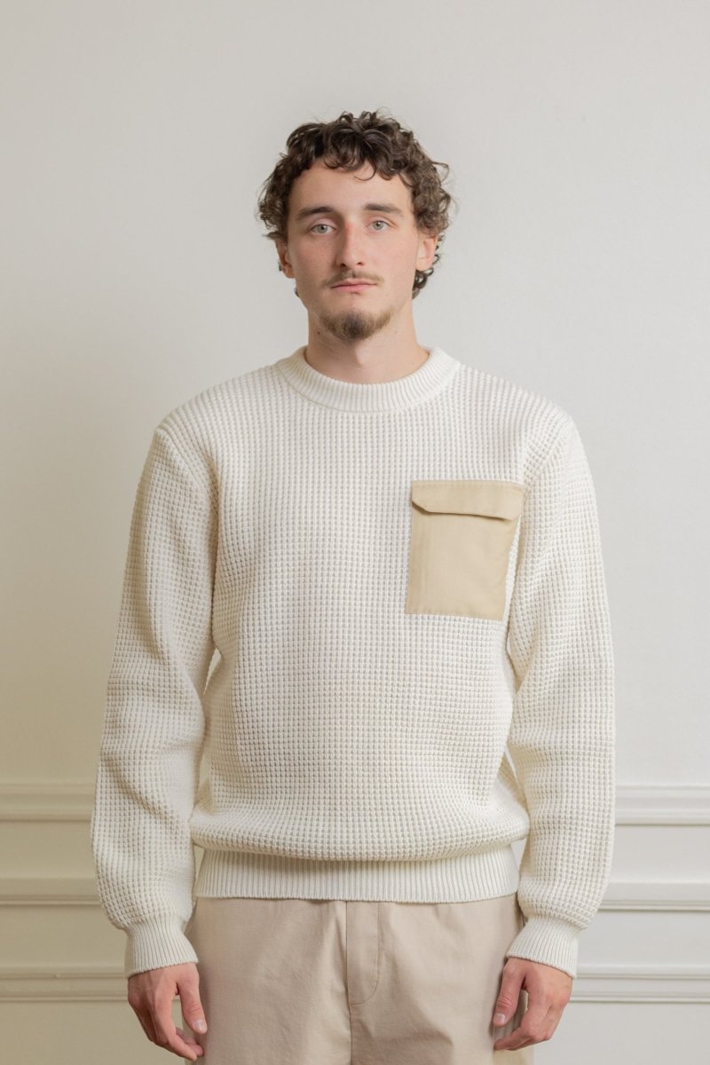 Pull Le Mont Saint Michel Stency offwhite produit
