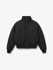 REVERSIBLE BOMBER JACKET - Black BRAM'S FRUIT - vue de face côté nylon