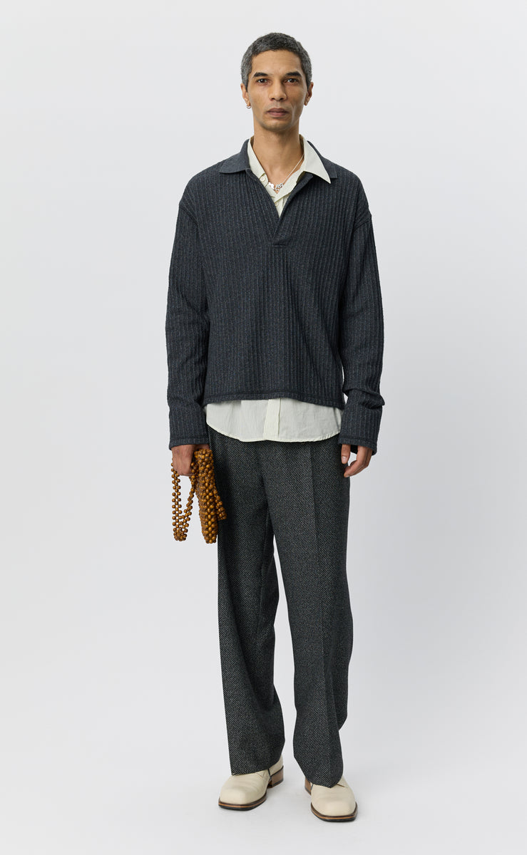 mfpen Rolodex Polo - Grey Bouclé Rib - Aura Store - vue 1 — photo 1