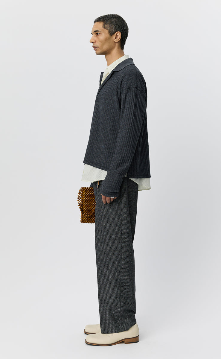 mfpen Rolodex Polo - Grey Bouclé Rib - Aura Store - vue 2 — photo 2