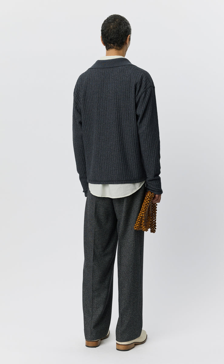 mfpen Rolodex Polo - Grey Bouclé Rib - Aura Store - vue 3 — photo 3