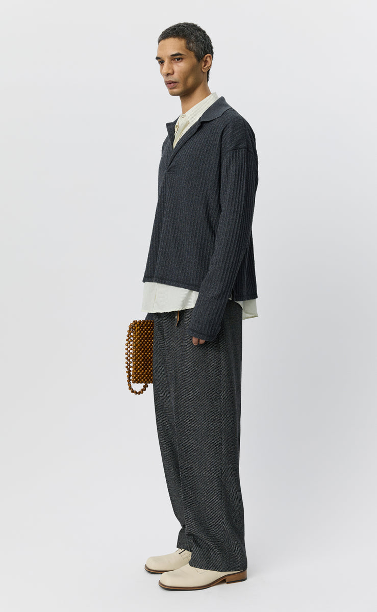 mfpen Rolodex Polo - Grey Bouclé Rib - Aura Store - vue 4 — photo 4