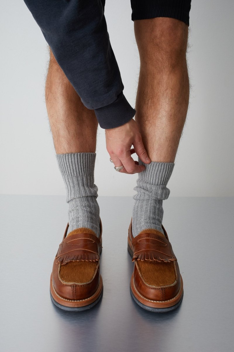 Ghaia - Gris chiné SOCKSSS - vue de détail