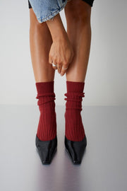 Cardinale - Rouge profond SOCKSSS - vue de détail