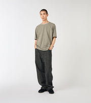 SELVAGE DENIM PANTS - Black NANAMICA - silhouette complete portee