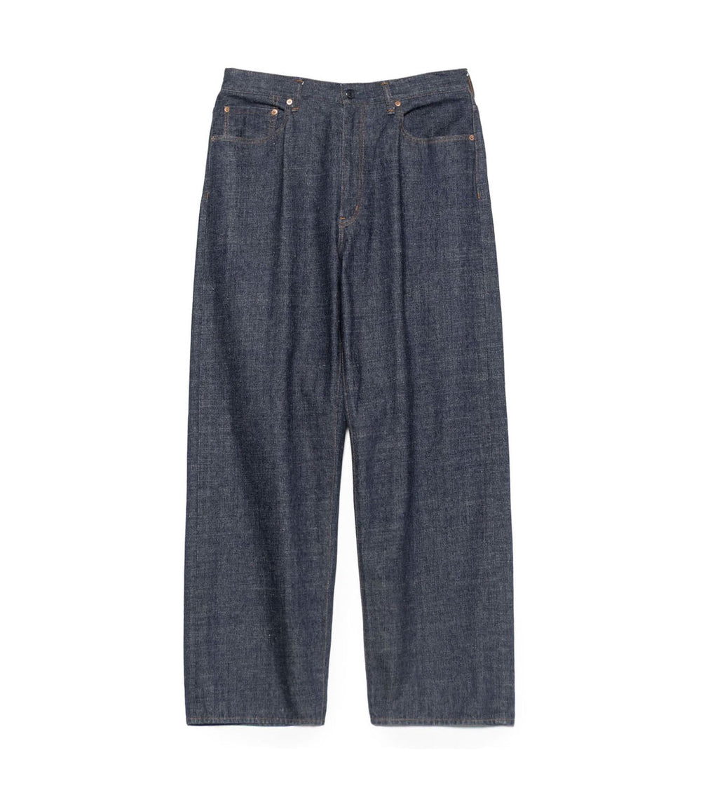 SELVAGE DENIM PANTS - Indigo NANAMICA - packshot de face