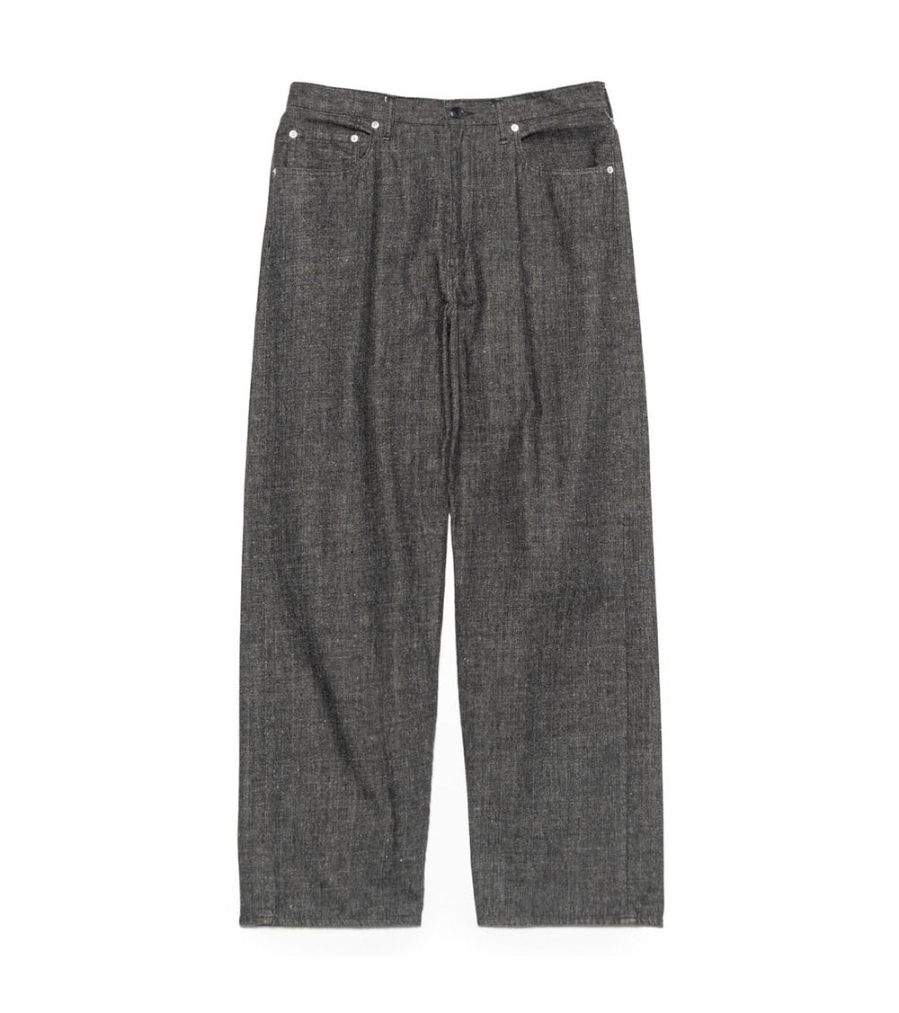SELVAGE DENIM PANTS - Black NANAMICA - packshot de face
