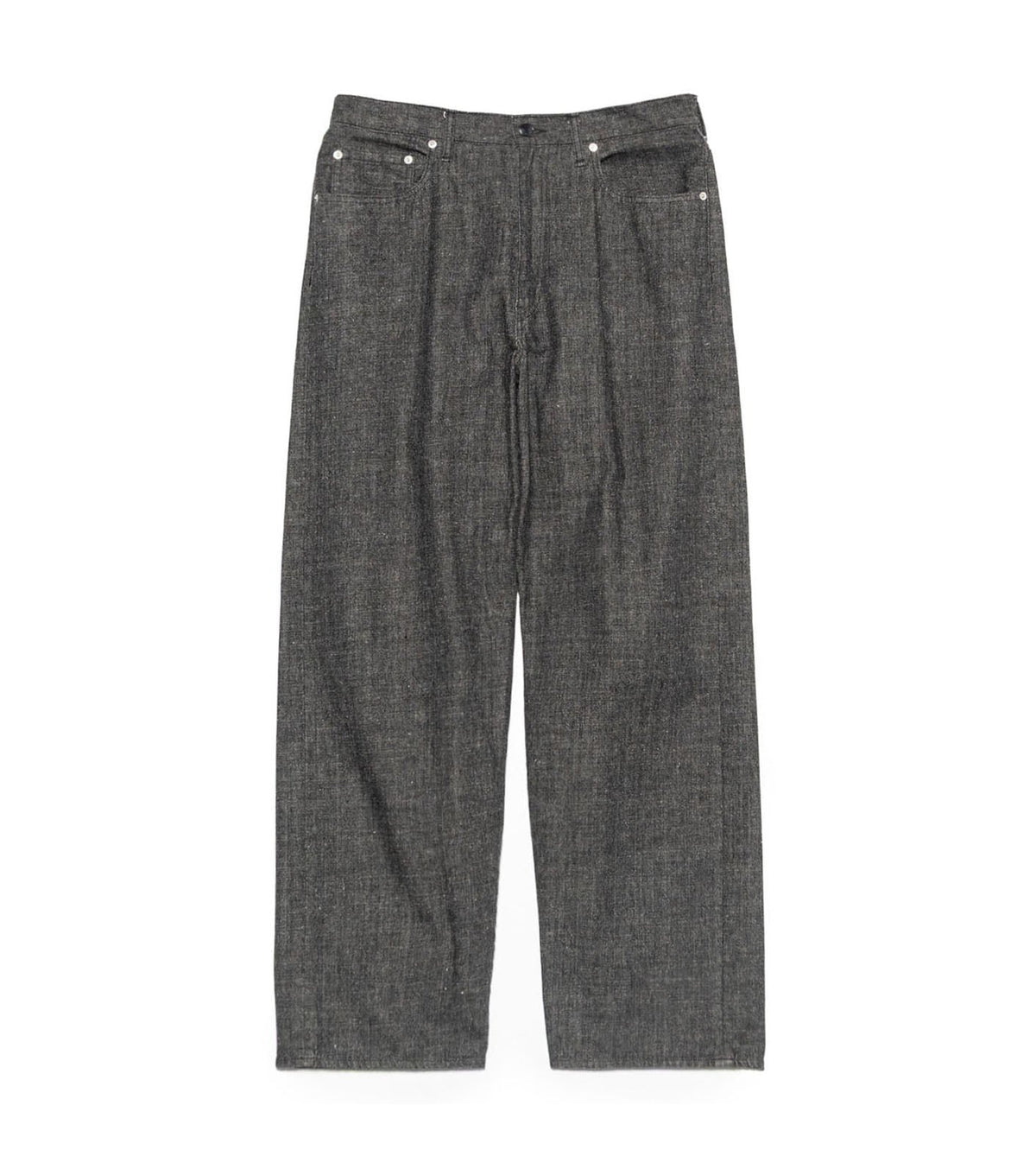SELVAGE DENIM PANTS - Black NANAMICA - packshot de face