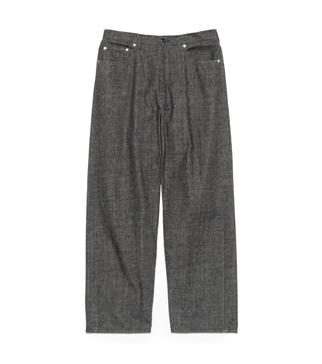 SELVAGE DENIM PANTS - Black NANAMICA - packshot de face