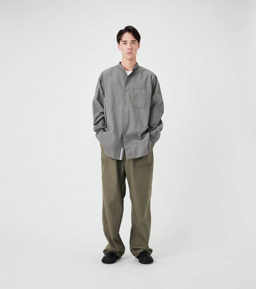 WIDE BAKER PANTS - Khaki NANAMICA - silhouette complete portee