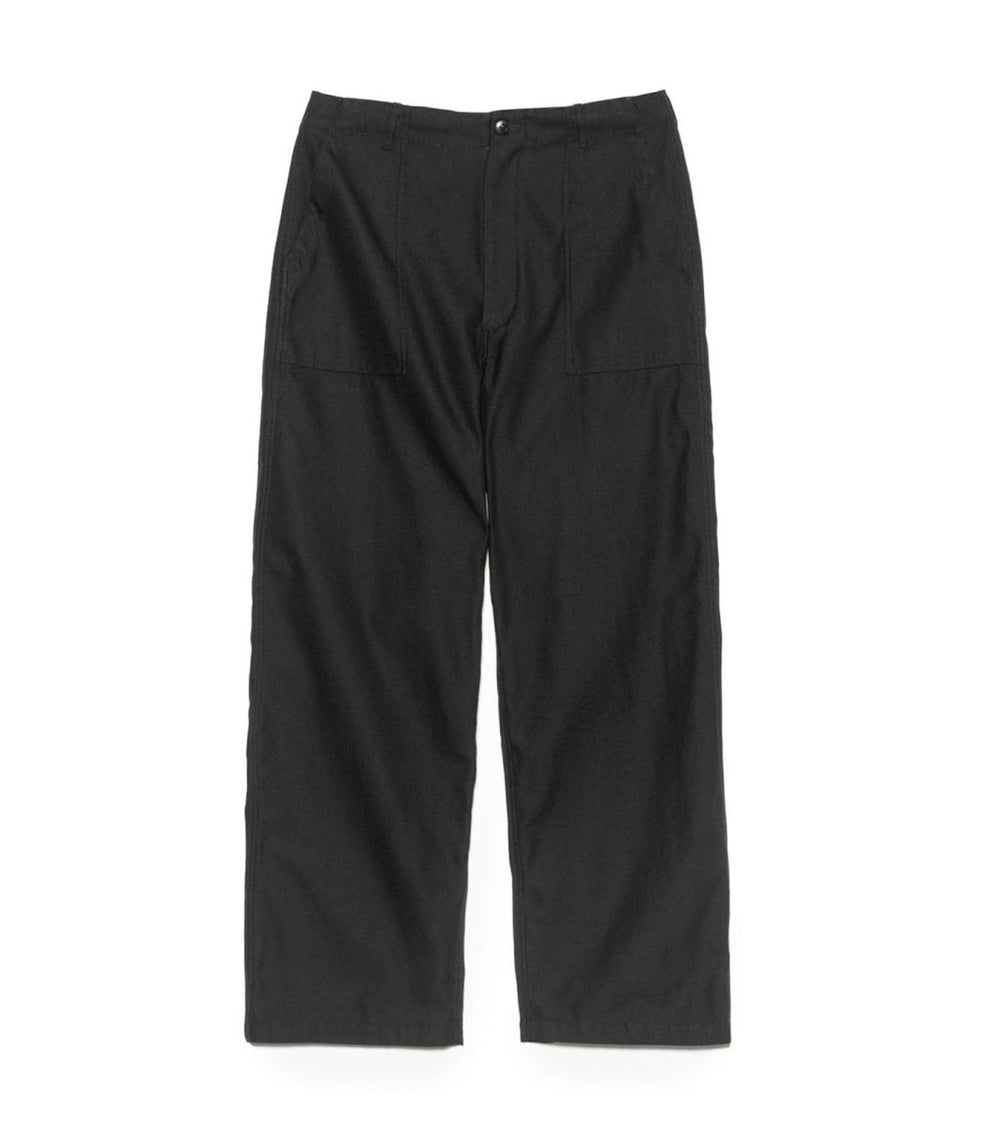WIDE BAKER PANTS - Black NANAMICA - packshot de face