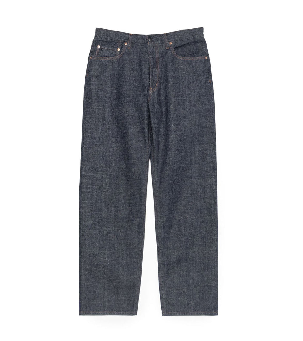 SELVAGE DENIM STRAIGHT PANTS - Indigo NANAMICA - packshot de face