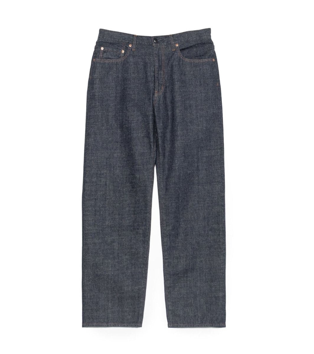 SELVAGE DENIM STRAIGHT PANTS - Indigo NANAMICA - packshot de face