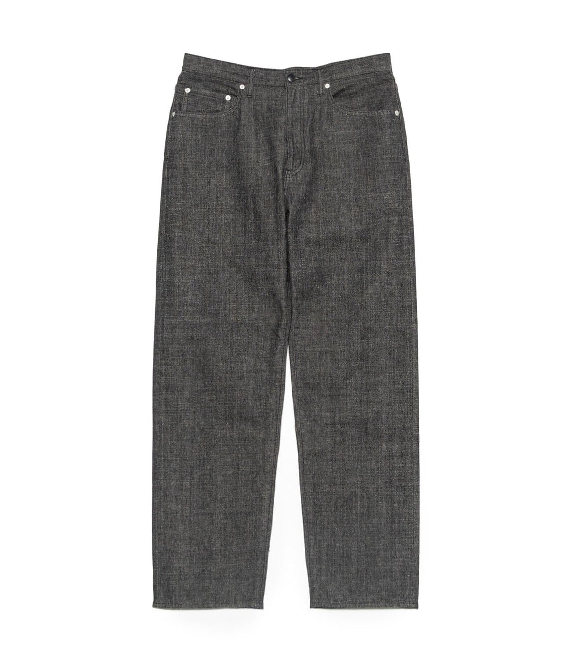 SELVAGE DENIM STRAIGHT PANTS - Black NANAMICA - packshot de face