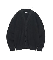 5G KNIT CARDIGAN - Black NANAMICA - packshot de face