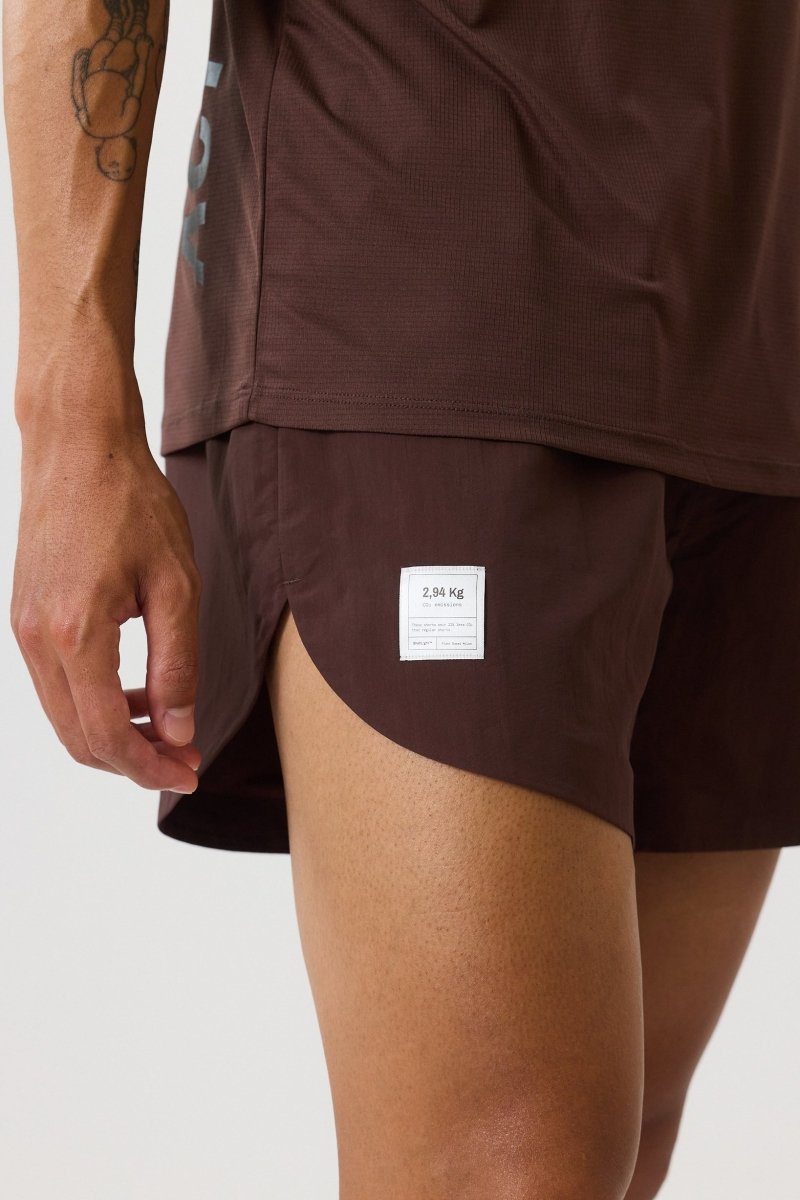 SHELLLIGHT SHORT - Marron ACT RUNNING - vue portée de profil