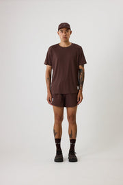 BIOPERF T-SHIRT - Marron ACT RUNNING - vue portée