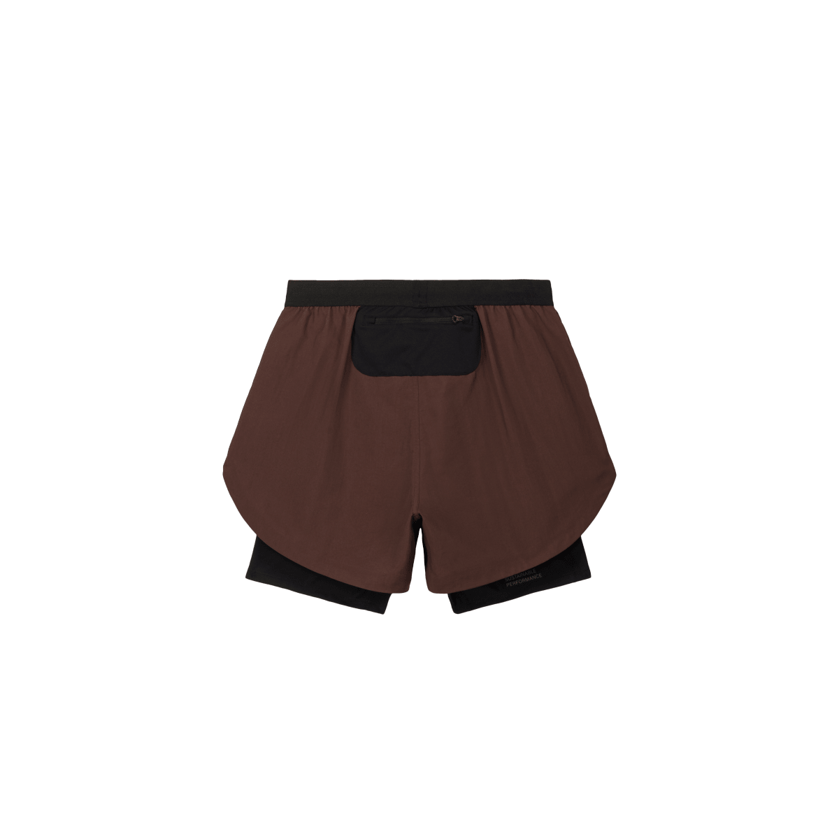 SHELLLIGHT SHORT 2EN1 - Marron ACT RUNNING - vue de dos