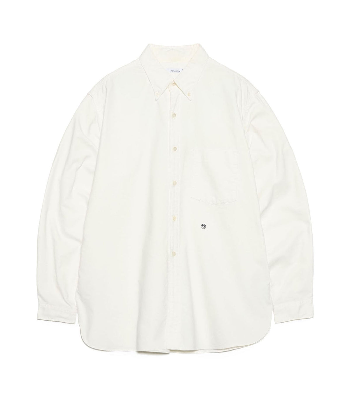 BUTTON DOWN WIND SHIRT - White NANAMICA - packshot de face