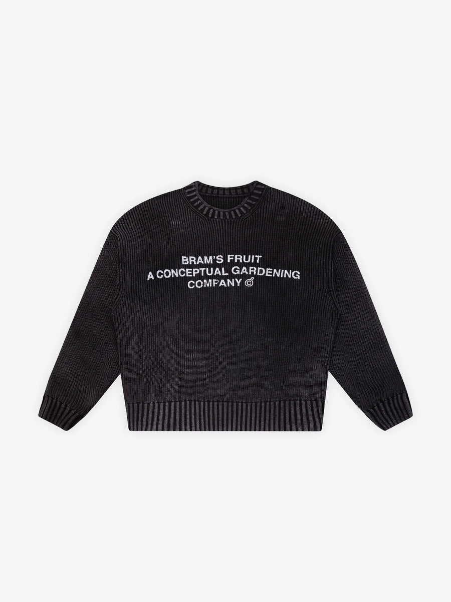 Stamp Knit Bram's Fruit charcoal black, vue de face — photo 1