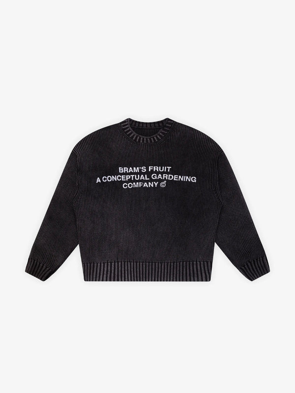 Stamp Knit - Charcoal Black