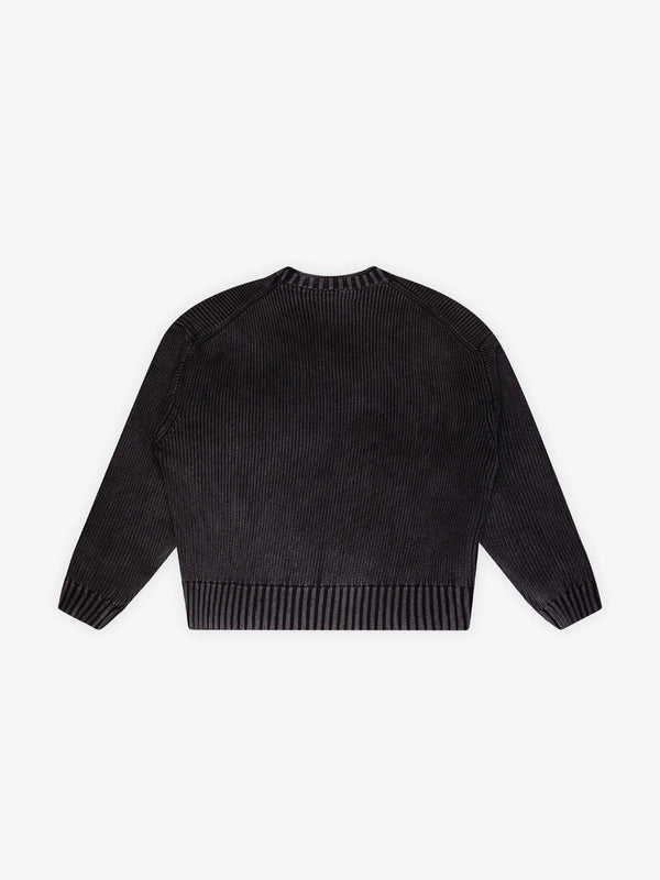 Stamp Knit - Charcoal Black