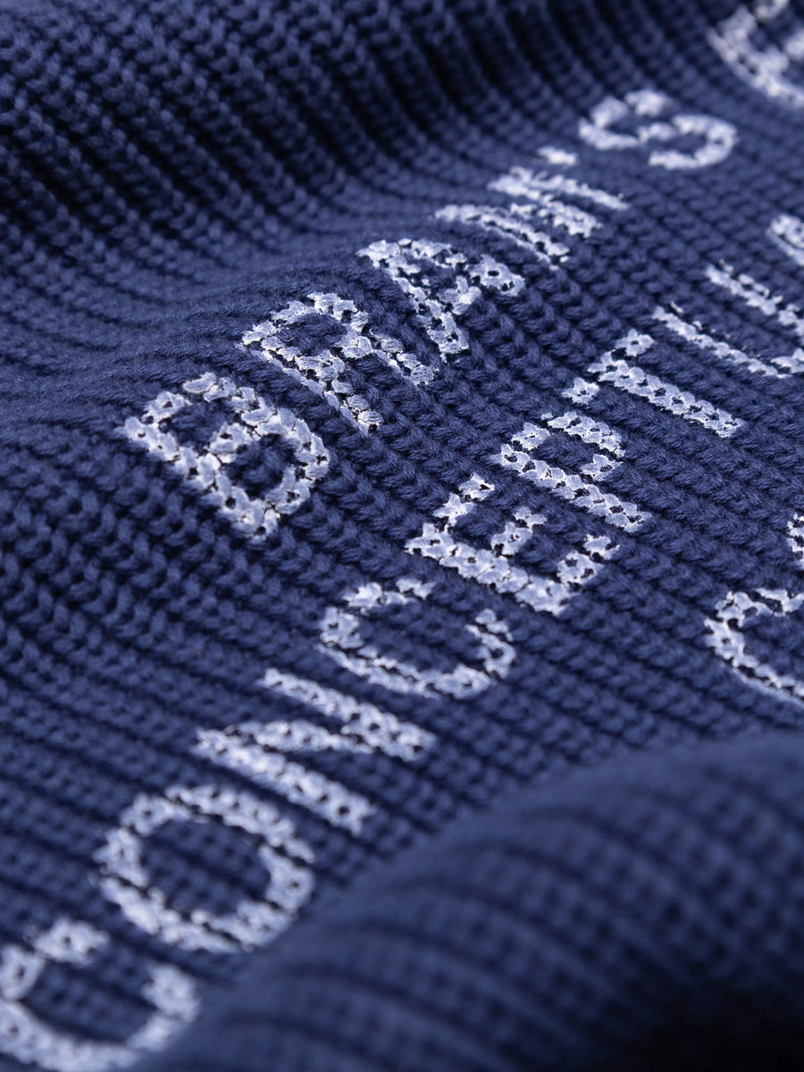 Stamp Knit Bram's Fruit navy, vue de face — photo 1