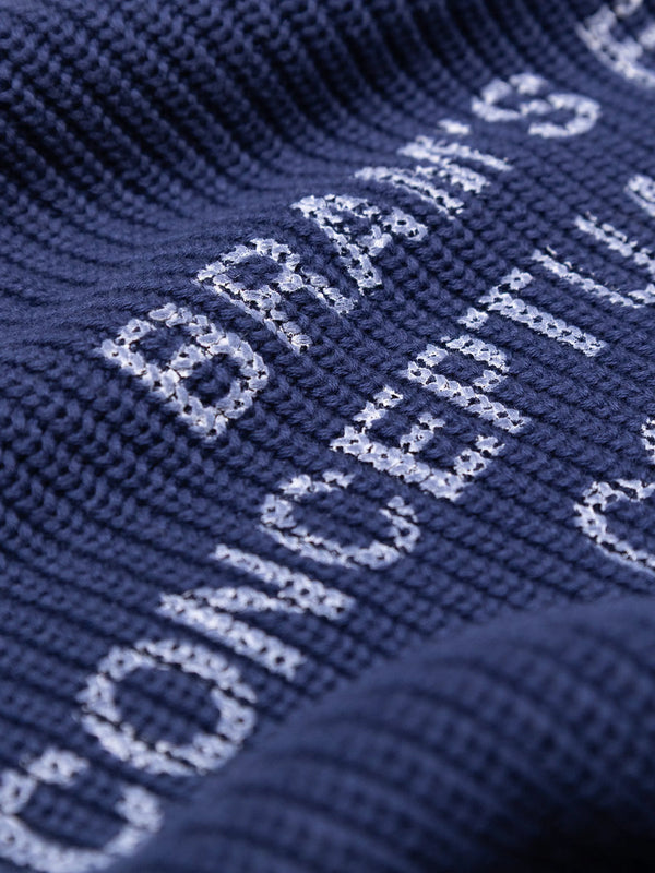 Stamp Knit - Navy